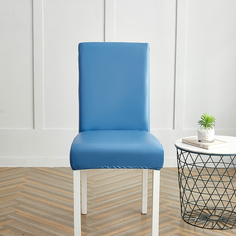 Picture of Chair Cover Cross-border New Solid Color Stretch Leather Seat Cover Amazon Dining Chair Office Waterproof and Dustproof Chair Cover