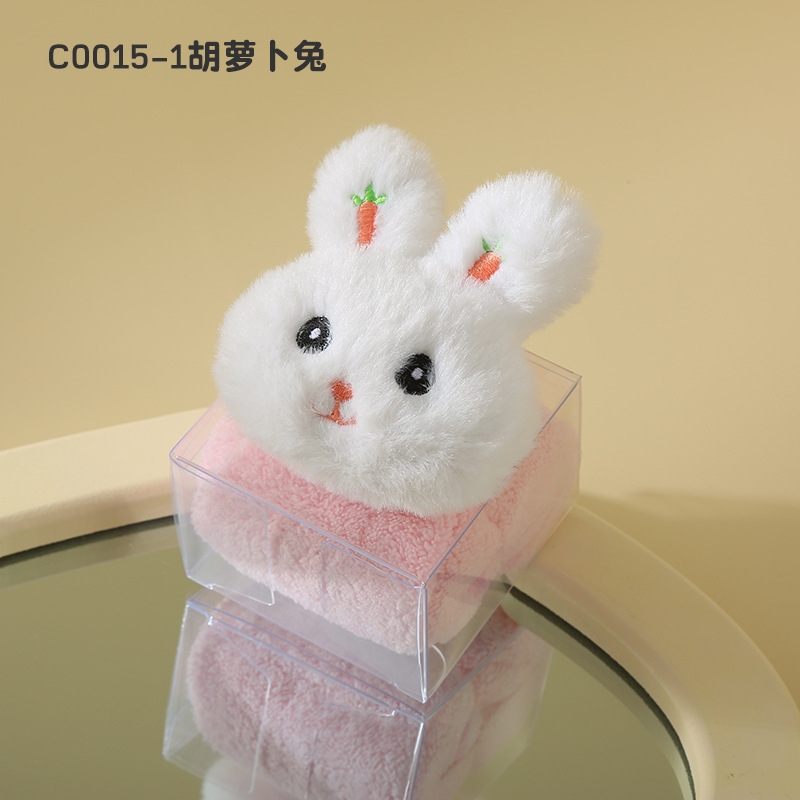 Picture of Hand gift towel creative towel cartoon animal children's square towel Tulip small towel gift box doll