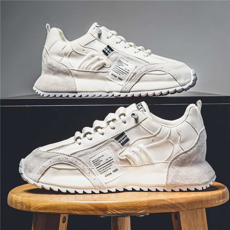 Picture of Spring Mesh Sole Sneakers 2025 New Color Matching Trbottomyy Elastic Band Footwear Breathable Casual Dad Men's Shoes