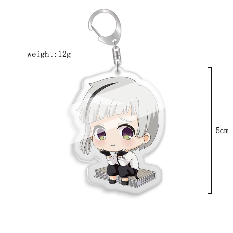 Picture of Mizhuo Bungo Stray Dogs Dazai Osamu Photo Card Keychain Acrylic Pendant Anime Trendy Merchandise