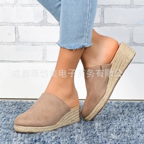 Autumn 2019 New 40-43 Large Size Casual Shoes Sandals Women's Wedge Shoes