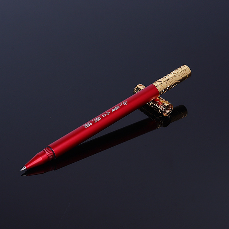 Picture of Creative gold cudgel brass neutral pen gift business advertising sign pen paint magnetic student stationery pen