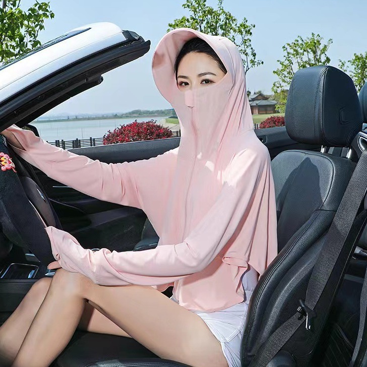 Large Brim Shawl Sun Protection Clothing for Women, Autumn Uv Protection Short Sun Protection Clothing, Outdoor Breathable Cardigan Sun Protection Jacket