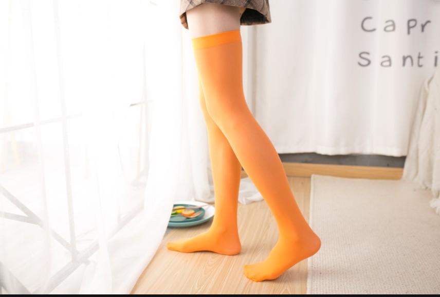 Picture of JK Japanese Velvet Over-the-Knee Socks Student Thigh Socks Mid-high Stockings Plus Stockings Spring and Autumn Women's High Stockings