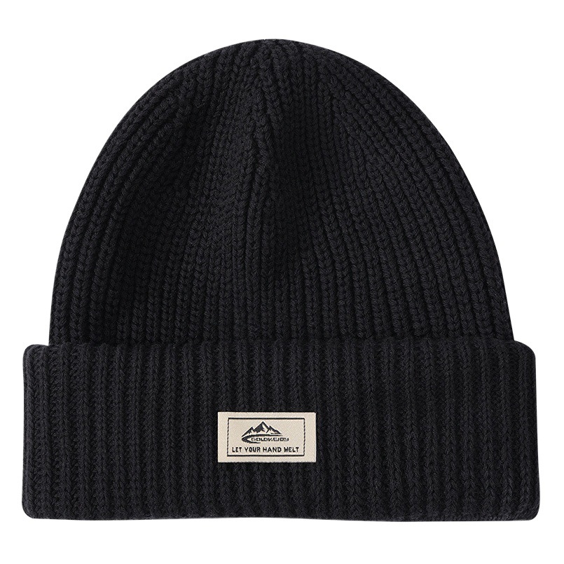 Winter New Knitted Hat Men's Outdoor Pure Cotton Thickened Warm Wool Hat Cold Hat Mask Dual-purpose DMZ81