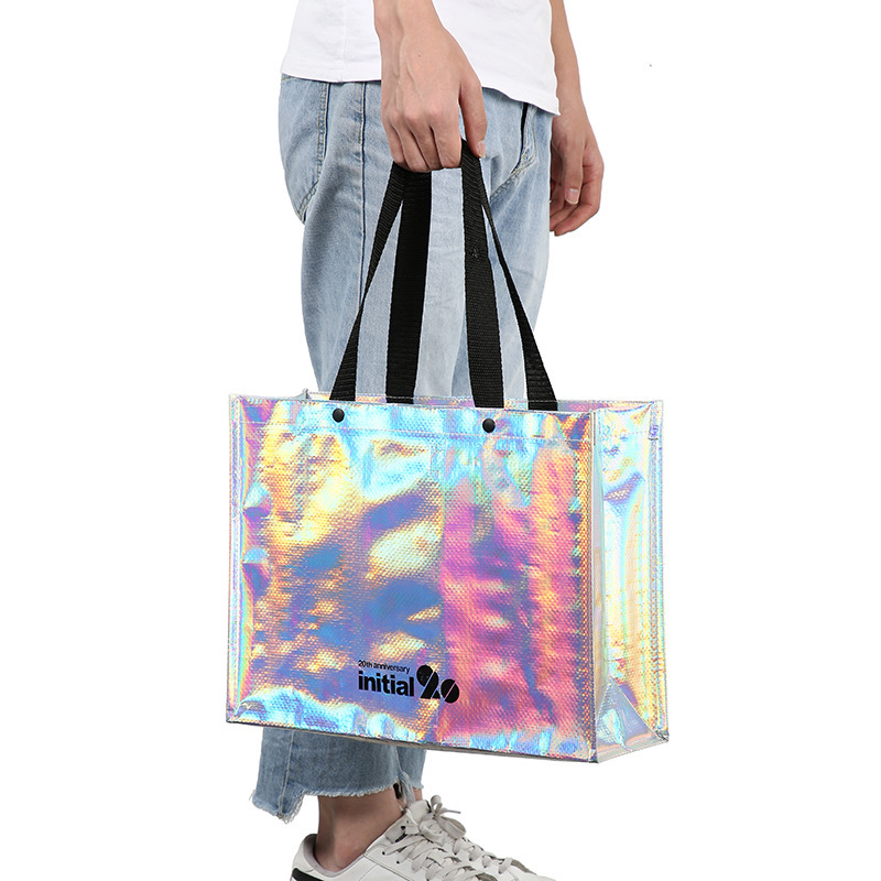 Coated Woven Bag, Metal Film Fashion Handbag, Xiaohongshu Recommends Travel Bag, Blogger’S Own Money