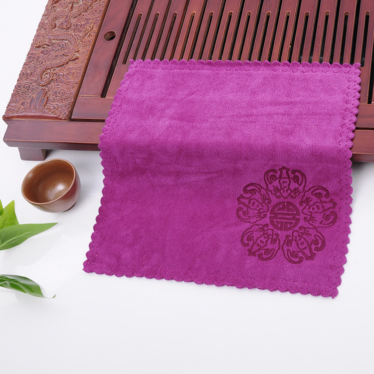 Picture of Tea Towel Thickened Absorbent Tea Towel Tea Table Rag Small Square Towel Kung Fu Tea Mat Pot Towel Independent Packaging Fixed Logo