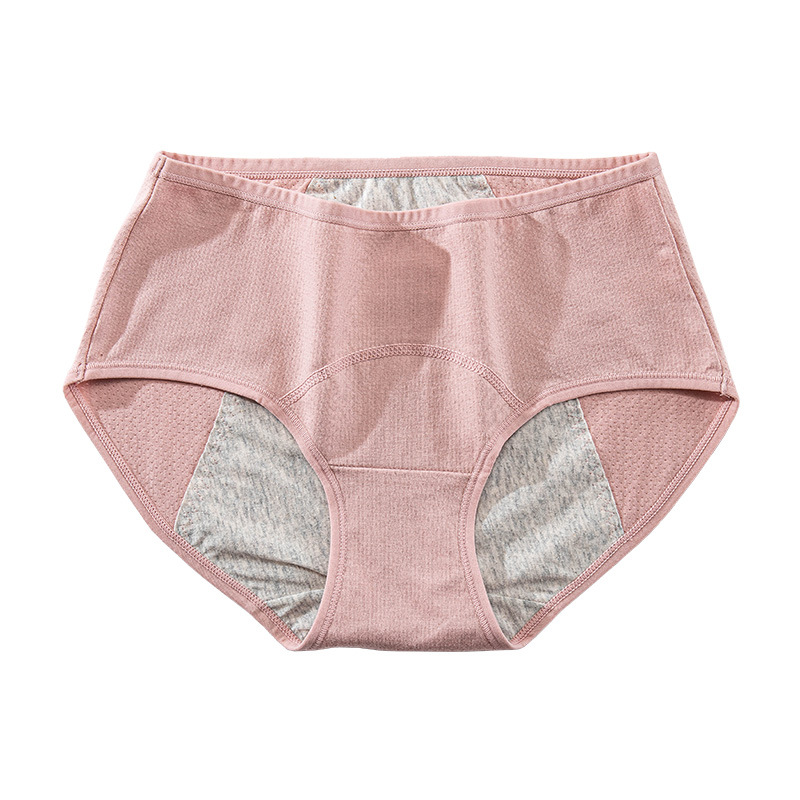 Picture of Women's Menstrual Pants, Aunt Pants, Mid-Waist Pure Cotton Crotch Triangle Menstrual Pants, Leak-Proof Large Size Underwear, Women's Menstrual Sanitary Pants