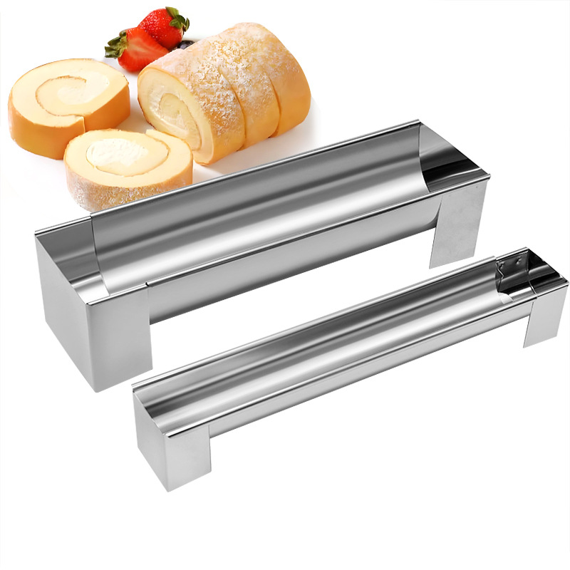 Picture of in stock Stainless Steel U-shape Cake Mold Retractable Adjustable Length Cake Mold Household Baking Tools
