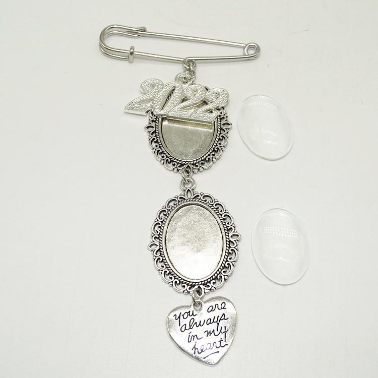 Picture of Manufacturer in Stock Time Gem holder pendant foreign trade wedding brooch DIY gem Holder Photo Pearl Pendant