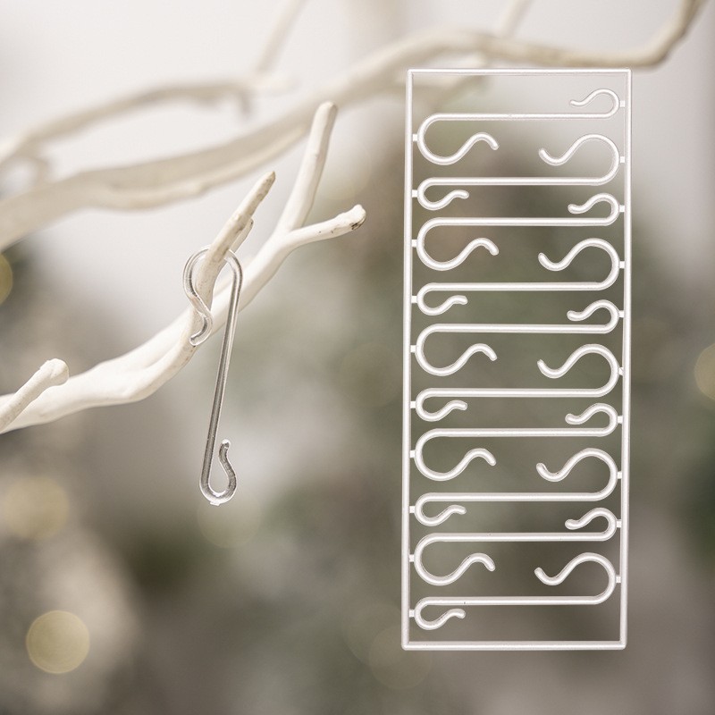 Picture of Christmas tree ornament hook holiday supplies auxiliary plastic accessories Christmas small pendant small hook