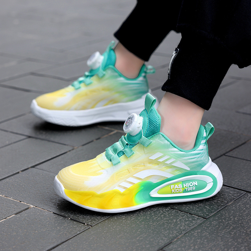 Boys Basketball Shoes New Breathable Girls Basketball Shoes Non-slip Wear-resistant Summer Explosions Teenagers Middle and Big Kids Sports