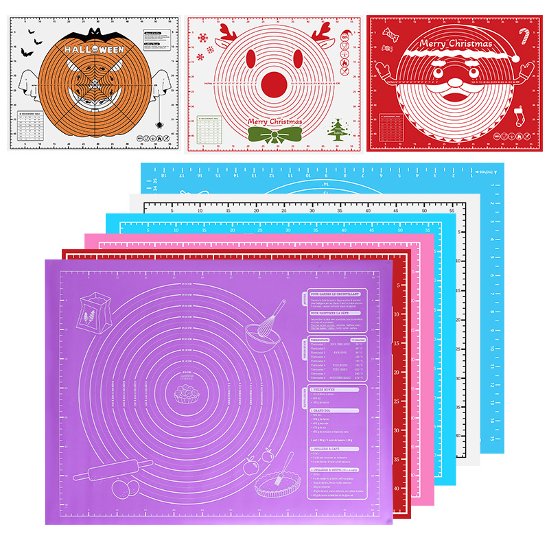 Picture of Cross-border hot sale thickened baking mat special silicone pad kneading mat extra large size 45*60 kneading mat with scale