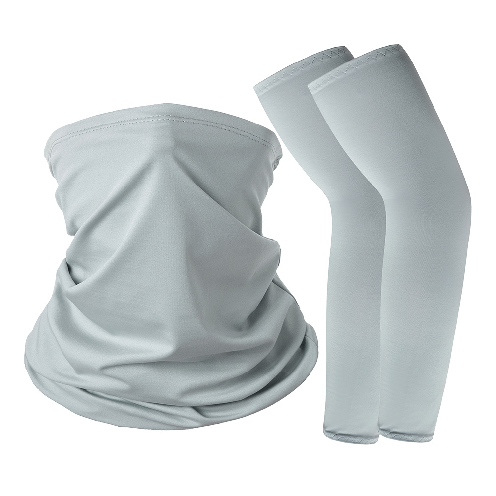Picture of Ice Silk Sun Protection Sleeves Magic Headscarf Set Summer Sun Protection Cycling Sports Outdoor Equipment Combination Spot Wholesale