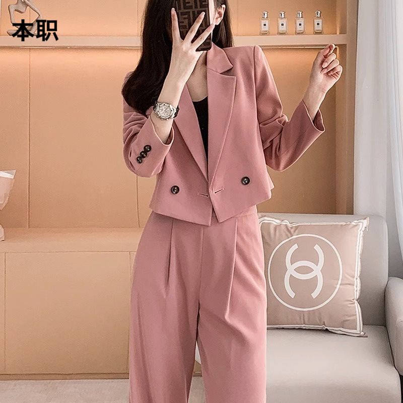Picture of [Short Wide-Leg Pants] Suit Suit for Women in Autum New Classy Internet Celebrity Elegant Casual Professional Suit Jacket