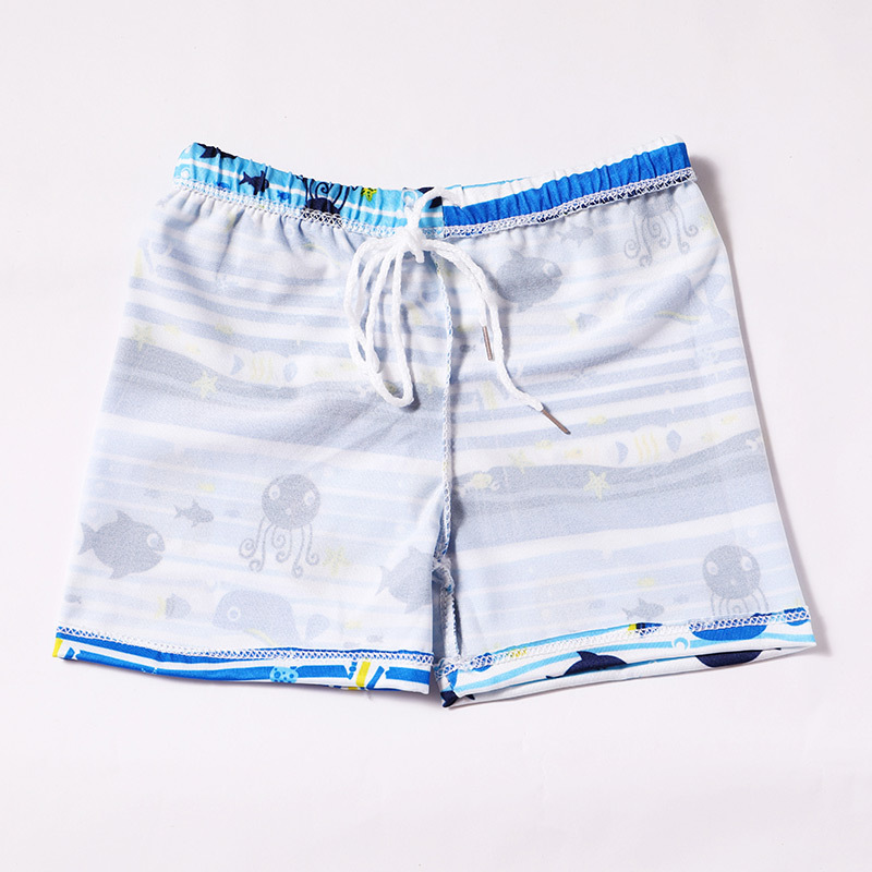 Picture of Children's Swimming Trunks Boys' Swimsuit Cartoon Flat Angle Quick-drying Baby Baby Swimsuit Big Boy South Korea Hot Spring