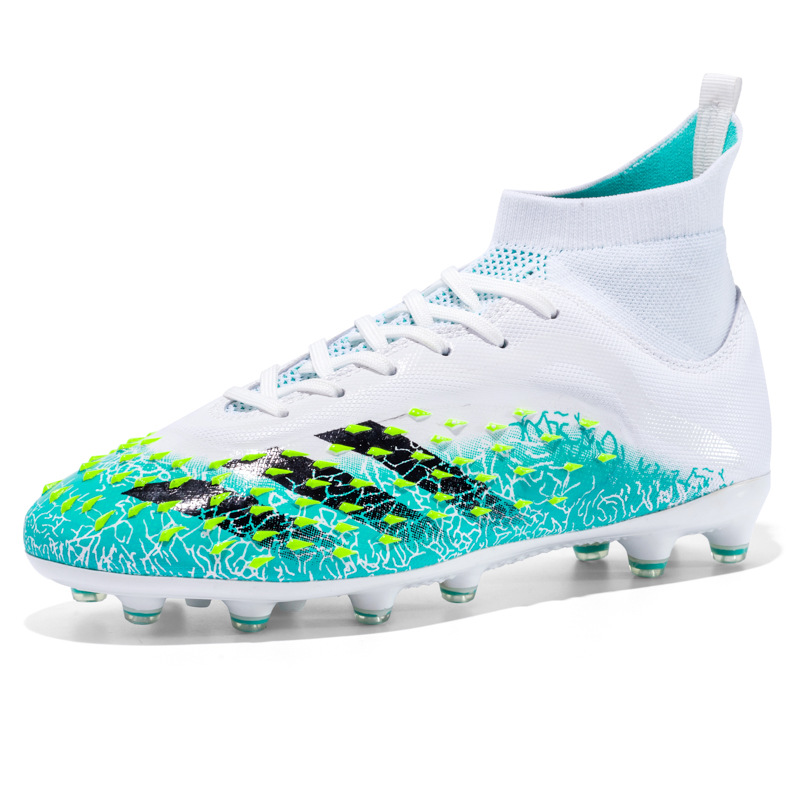 Picture of Falcon high-top football shoes long nail AG youth middle school student sneakers sports artificial lawn TF broken nail men