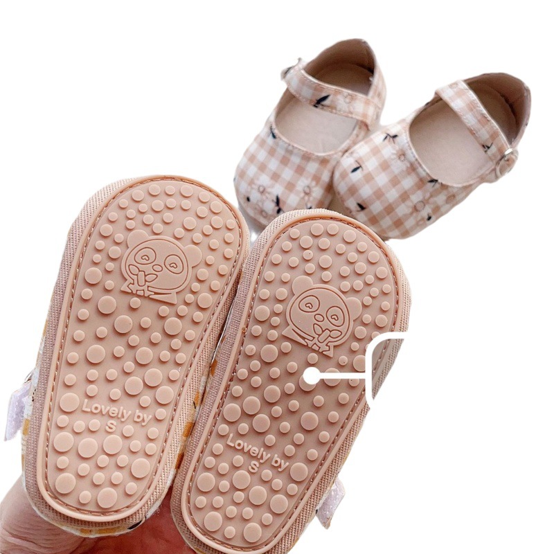 Directly Supplied from the Manufacturer, Korean Style Spring and Autumn Baby Shoes, Boys' Plaid Cloth Shoes, Girls' Soft-Soled Toddler Shoes, Plaid Shoes