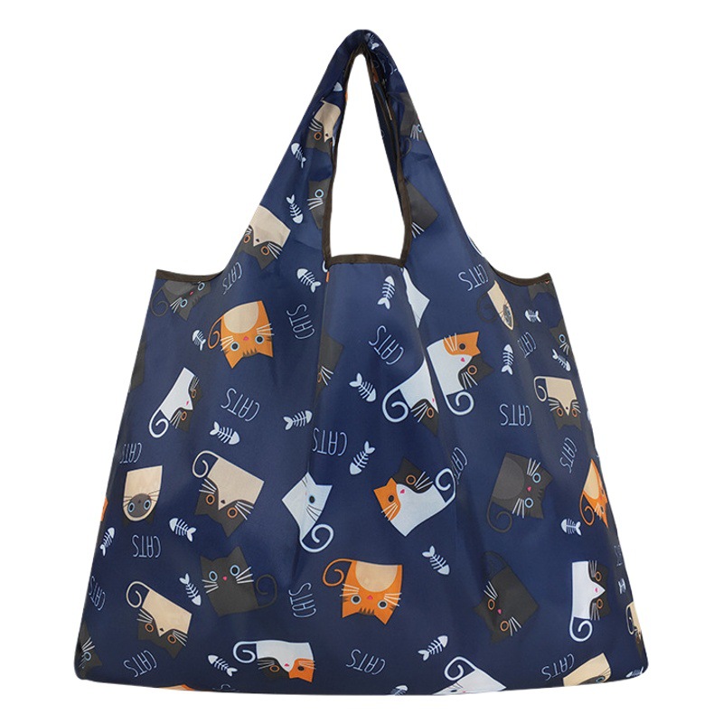 Waterproof grocery shopping bag Mickey tote bag large capacity portable foldable environmental protection bag Oxford cloth bag