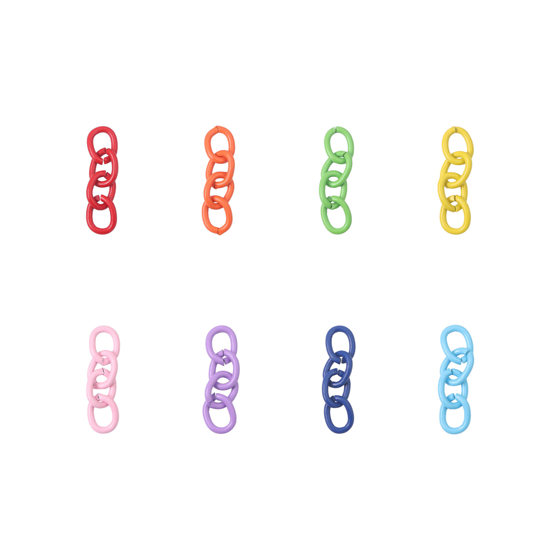 Picture of AliExpress color iron paint 4 section chain extended chain tail chain bag small pendant ring accessories handmade DIY materials