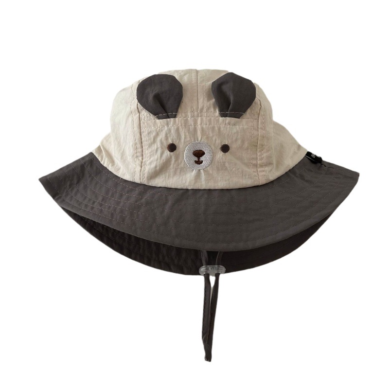 Qiunan Korean Baby Hat Summer 2025 New Style Ins Cute Quick-Drying Baby Sun Protection Hat Children's Fisherman Hat