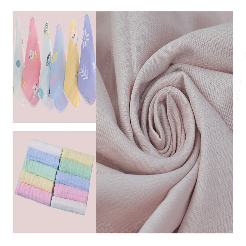 40 pts Cotton Double Gauze Home Clothes Cotton Class A Double Gauze Wrapping Towel Baby Fabric