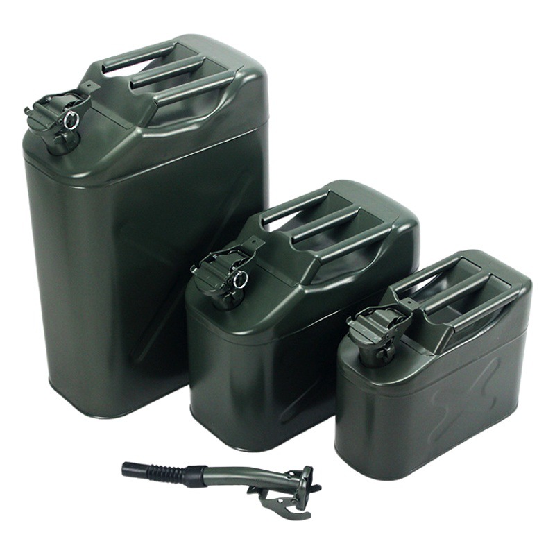 American Gasoline Barrel 5L10L20L Thickeneded Diesel Pot Storage Spare Fuel Tank Small Iron Barrel Motorcycle Jerrycan