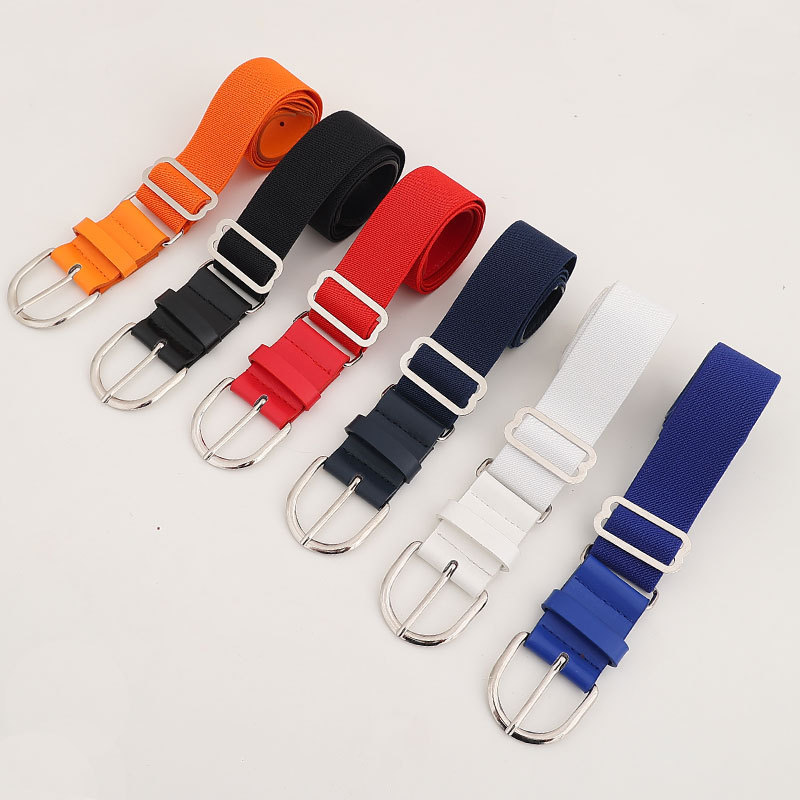 Cross-border outdoor sports baseball belt student elastic elastic belt simple Joker personality belt wholesale