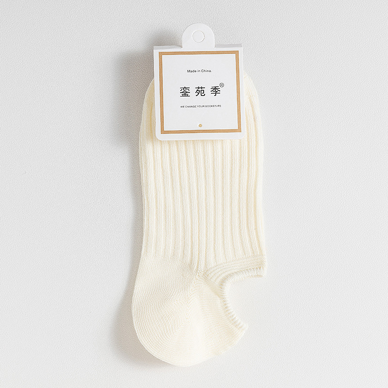 Picture of Double-Needle Socks 7A Antibacterial and Deodorant Boat Socks for Women Spring and Summer Cotton Socks Silicone Non-Slip Shallow Mouth Invisible Women's Cotton Socks