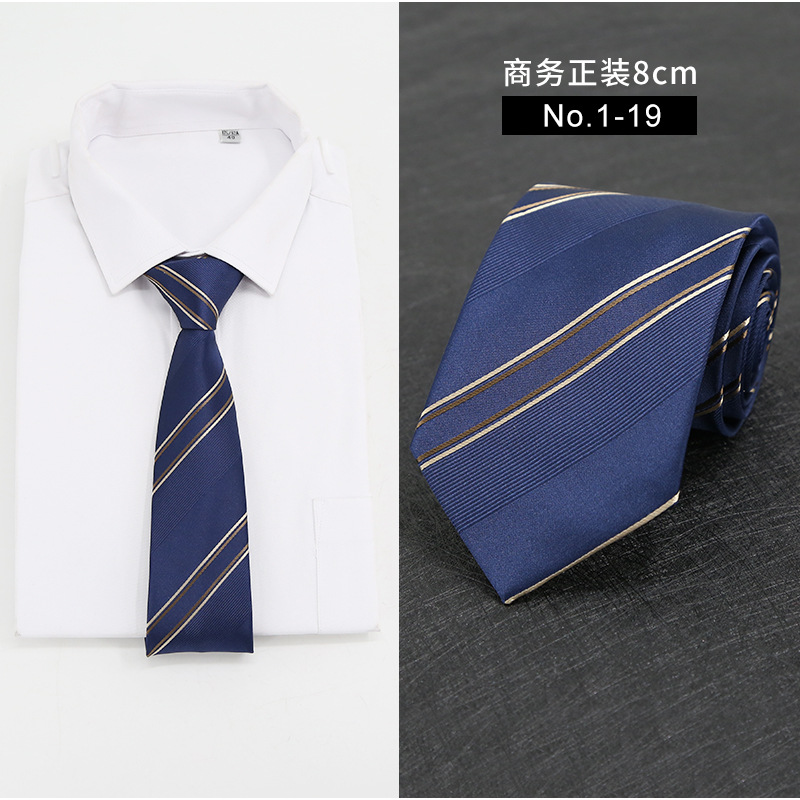 Picture of New Style Tie Men's Formal Business Casual Simple Style Solid Color Striped Arrow-Shaped Tie Manufacturer Ready Stock Wholesale