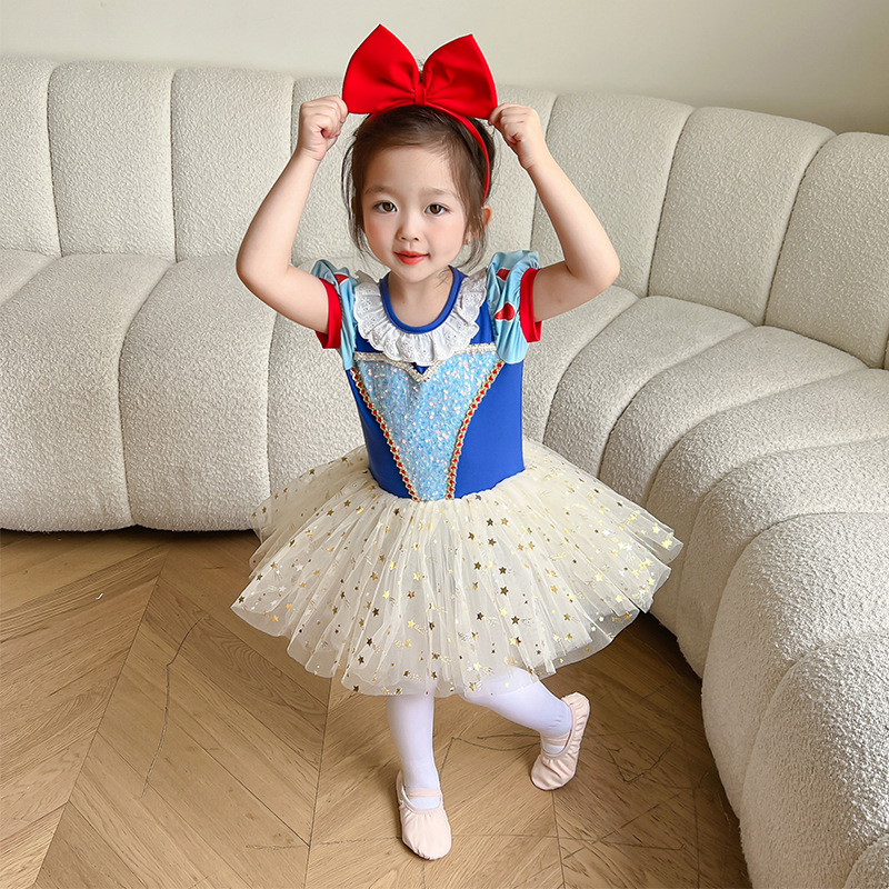 Picture of Foreign Trade Children's Clothing 2025 Spring New Girls One-Piece Ballet Dance Skirt Kindergarten Baby Fashion Performance Clothing
