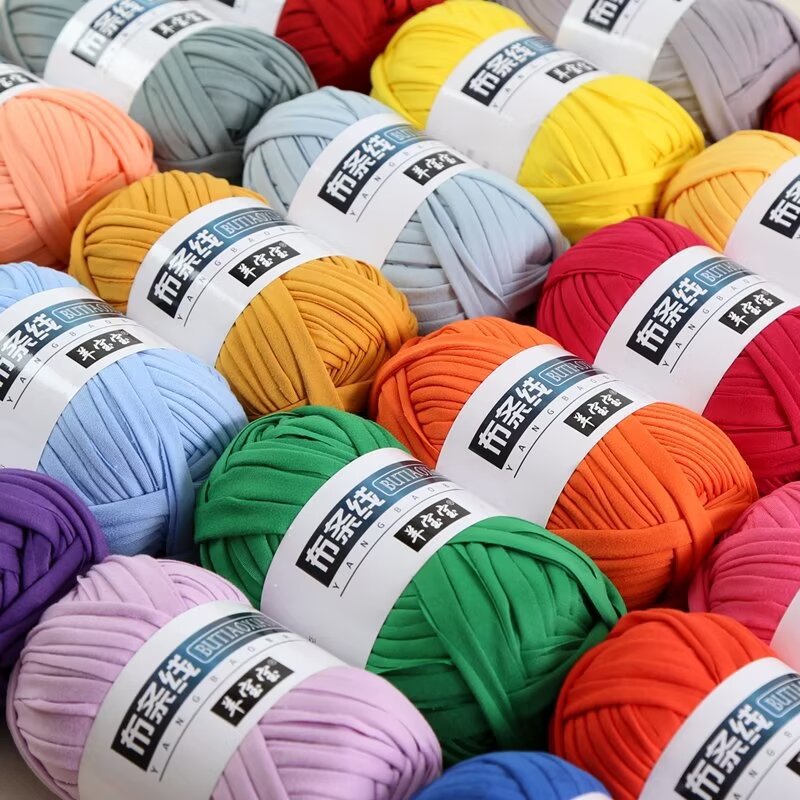 Cloth line high elastic manual hook wrapping line hook shoe mat line DIY woven material bag manufacturers in stock cross-border wholesale