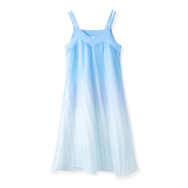 Picture of New Parent-child Dress Sanya Beach Seaside Travel Vacation Dress Gradient Bohemian Mother and Daughter Sling dress