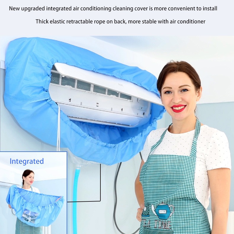 Picture of Cleaning the air conditioning cover and connecting the water bag General-purpose special hanging type internal machine suit Cleaning and washing the air conditioning tool complete set of artifact