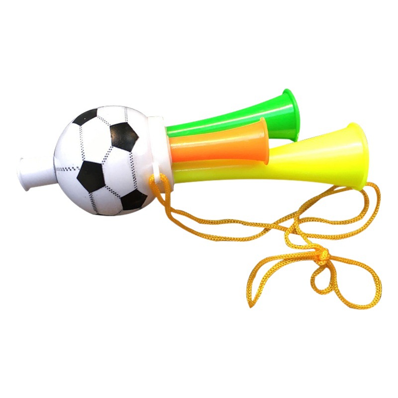 Children's Football Horn Baby Horn Toy Plastic Toy Fans Three-Tone Horn European Cup Cheer