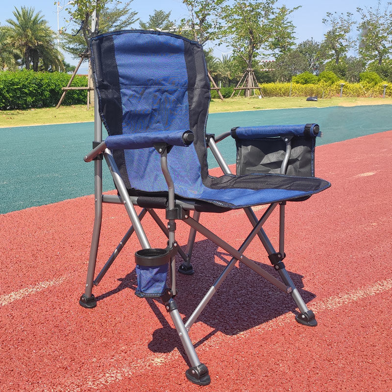 Outdoor folding stool portable enlarged thickened fishing chair back chair lounge chair beach chair fishing chair raft fishing
