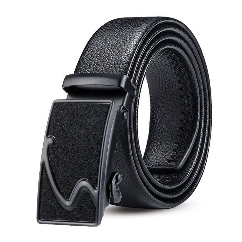 Stall to Buy Cross-border Taobao Tmall gypsophila Men's Leisure Business Belt Automatic Buckle Edge Scratch Resistant Imitation Leather