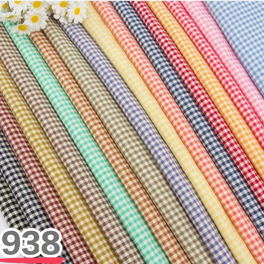 Pure Cotton 32-Count Yarn-Dyed 0.3mm Autumn and Winter Brushed Plaid Fabric Manufacturer Fashion Children's Clothing Men's Shoe Bag Pet Workwear