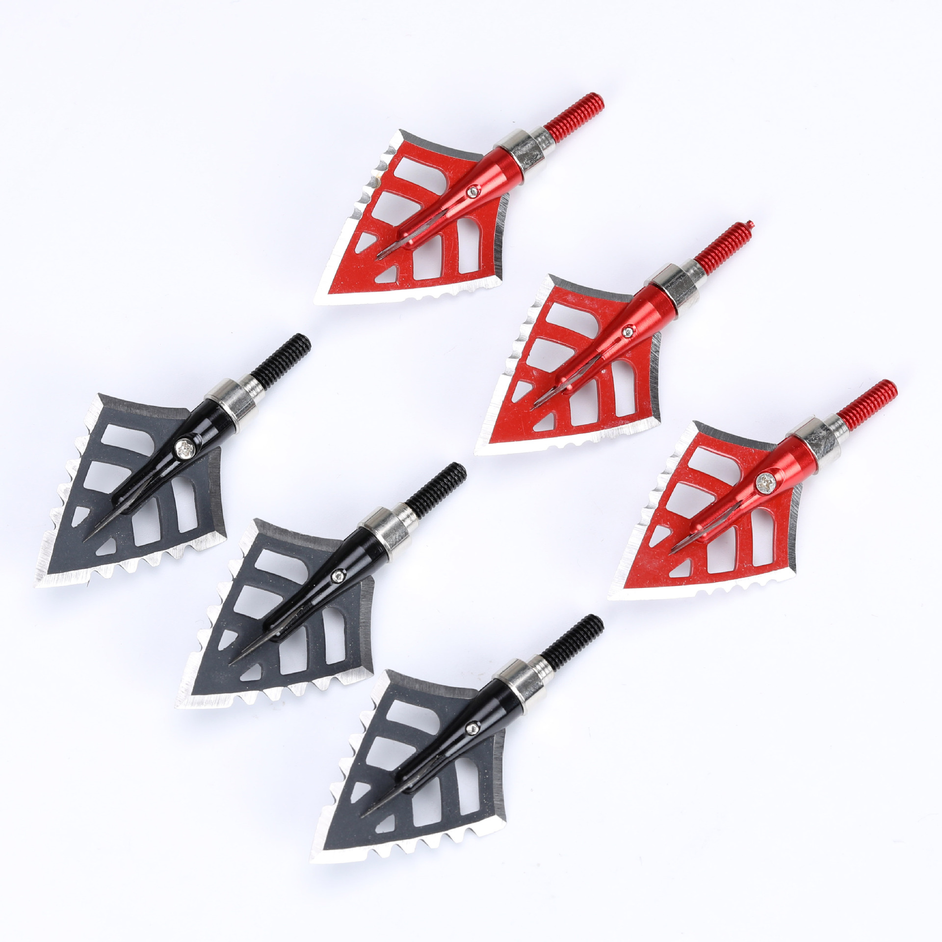 Picture of Red Devil Black Devil Arrow Toothed Recurve Bow Glass Fiber Carbon Aluminum Retro Outdoor Threaded Arrow