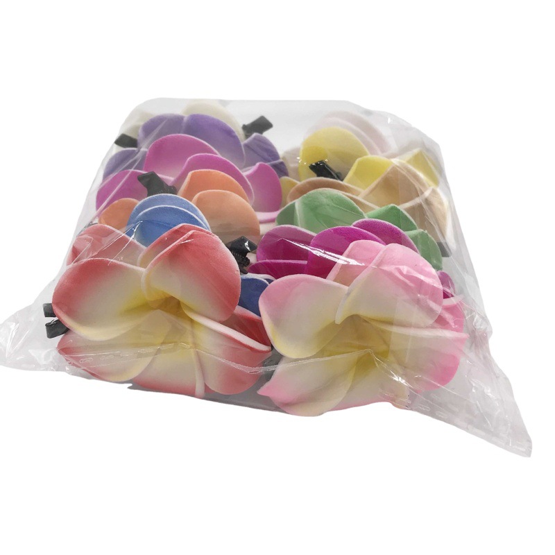 6cm color 12 color plumeria flower headdress flower hair accessories hairpin decoration seaside artificial flower milk tea gift flower