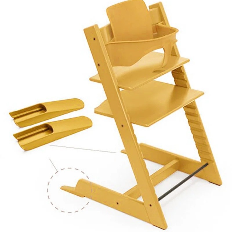 Picture of Baby dining chair put in the growth chair support leg lengthened down the accessories a pair of dining chairs anti-reverse wholesale postage