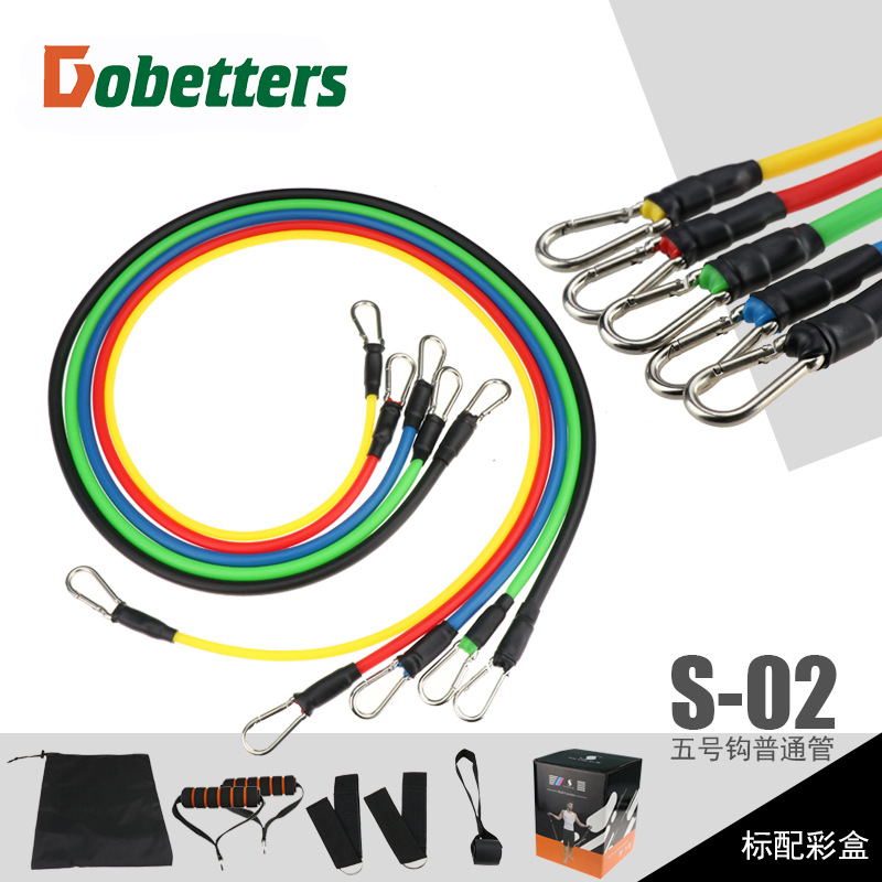 Picture of 11 piece set of tension device tension rope fitness function tension device set muscle training with elastic set Wholesale