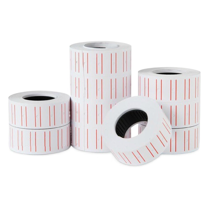 Color single row coding paper supermarket price label paper price paper MX5500 price paper can be printed logo