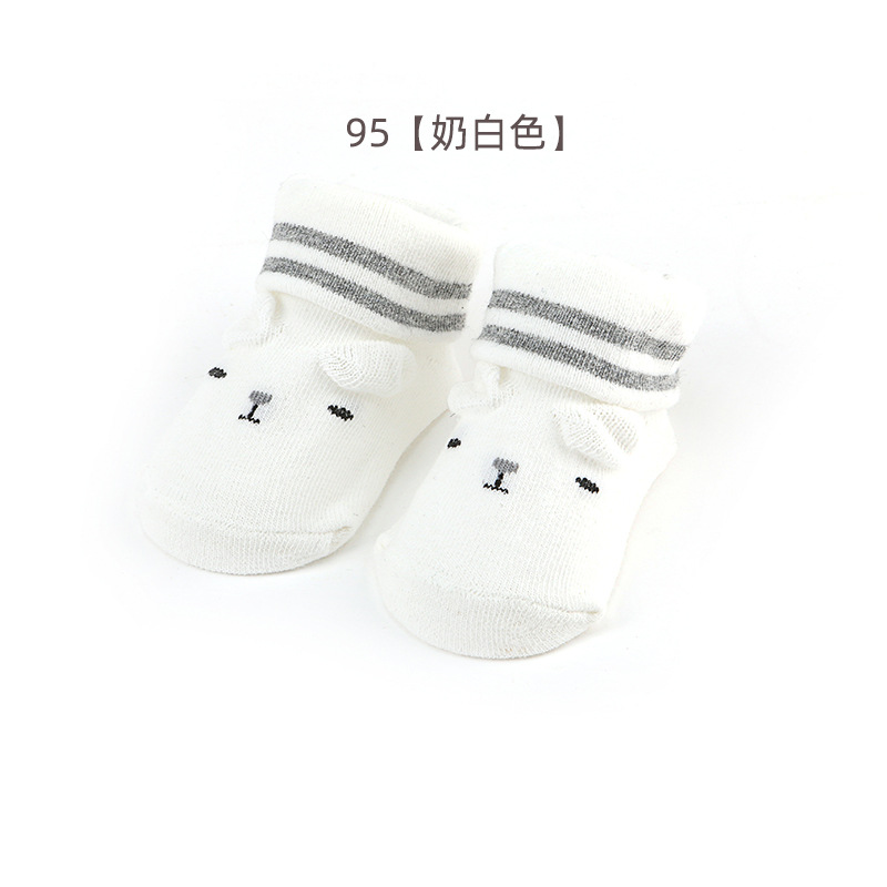 Picture of Newborn baby socks spring and autumn thin baby socks cartoon toddler floor socks dispensing non-slip 0-6 months children's socks