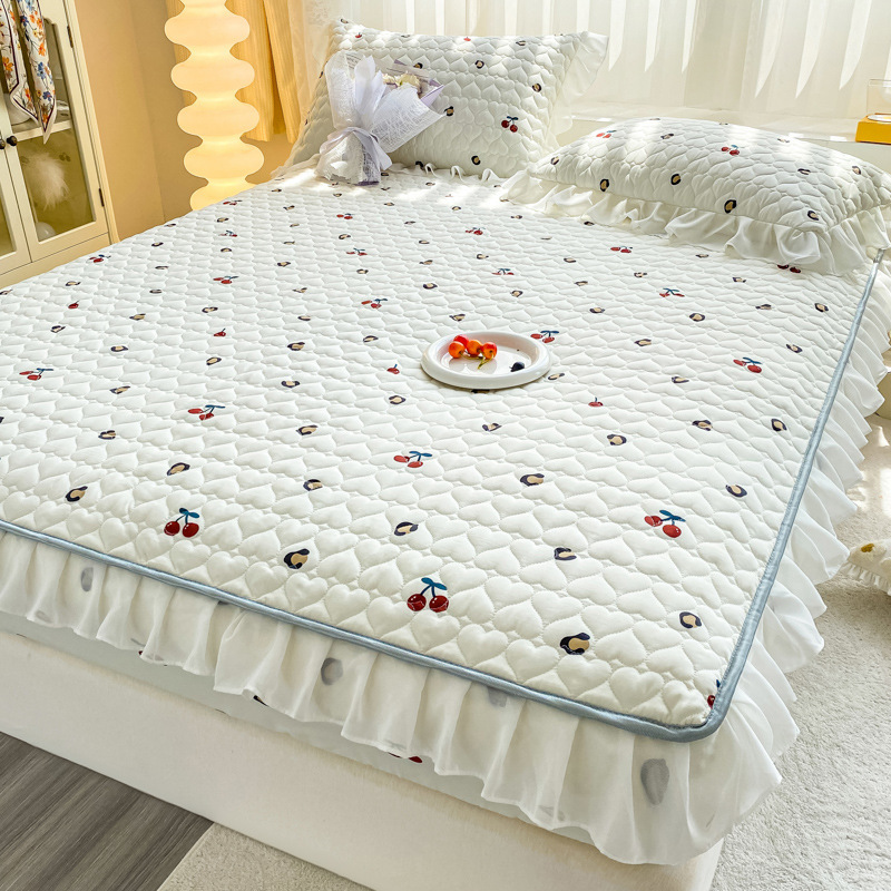 Picture of Class A Thickened Bed Cover Padded One-piece Bed Cover Nantong Hotel Simmons Mattress Protective Cover All-inclusive Non-slip Bed Sheet