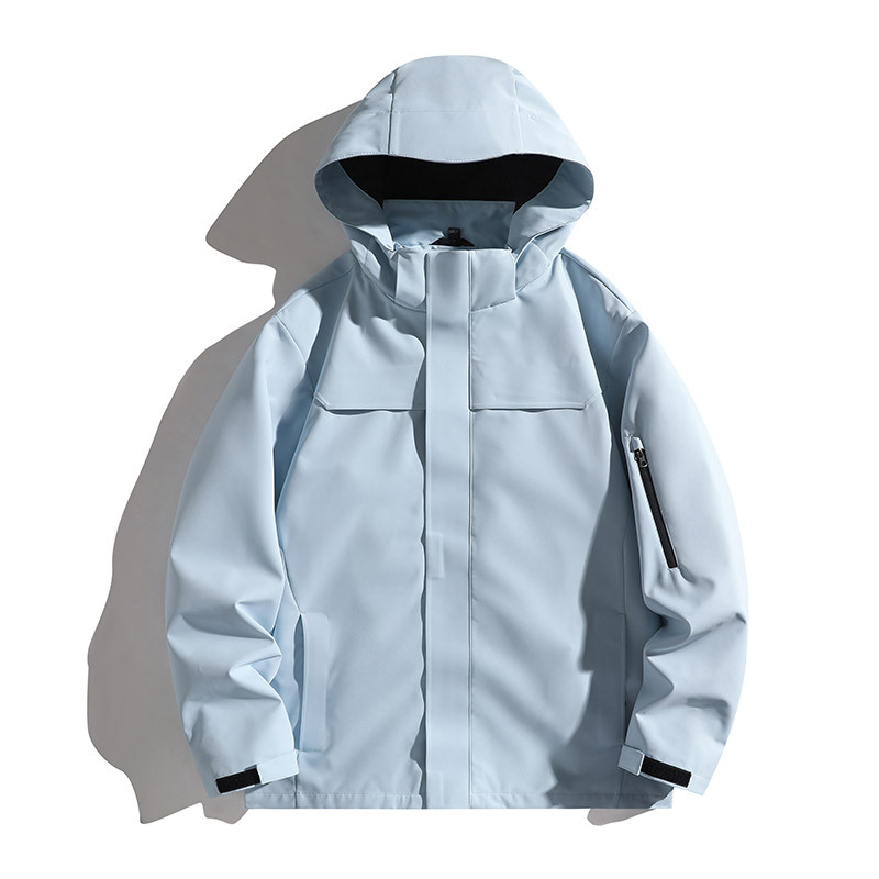 Three-in-one jacket for men and women, outdoor winter thickening, youth mountaineering, leisure, warmth, couple mountaineering clothing, jacket trend