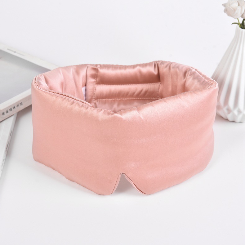 Picture of Mulberry silk silk blackout eye mask silk sleep eye mask velcro double-sided silk silk eye mask