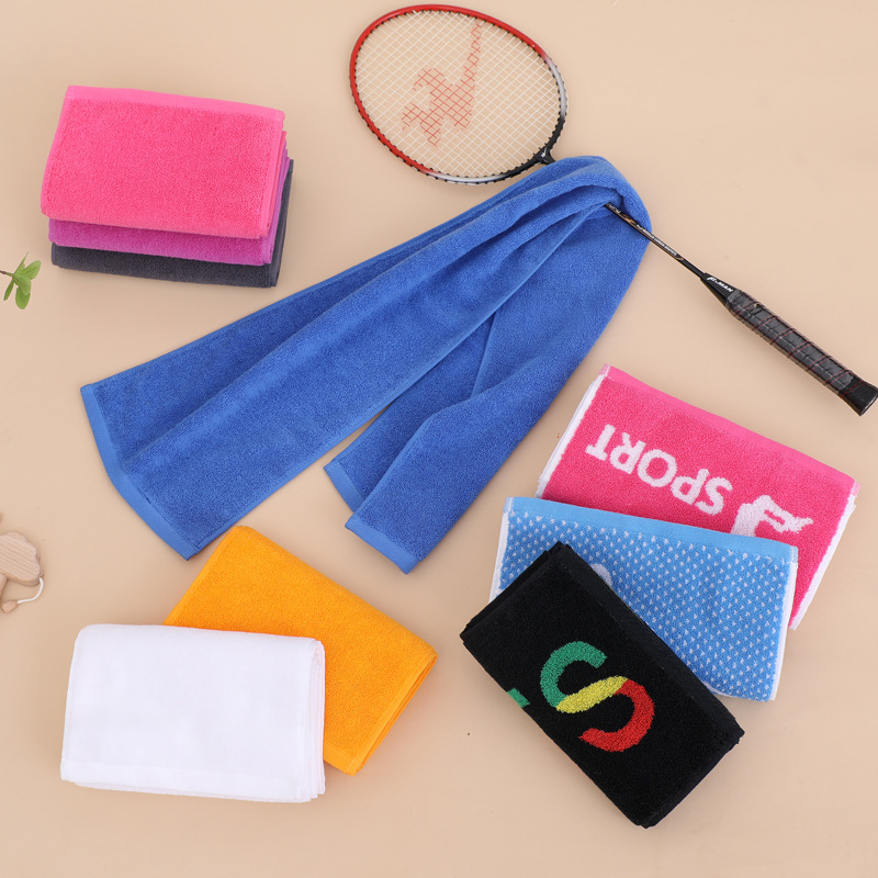 Picture of Cotton sports towel printed custom logo double-sided cotton 25*110cm sports towel hook outdoor sweat