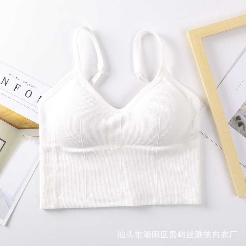 Picture of Kaka's Same Style Large U-Shaped Thread Beautiful Back Wrapped Chest Tube Top Seamless Wire-Free Bottoming Sports Vest Suspbottomer Intimates