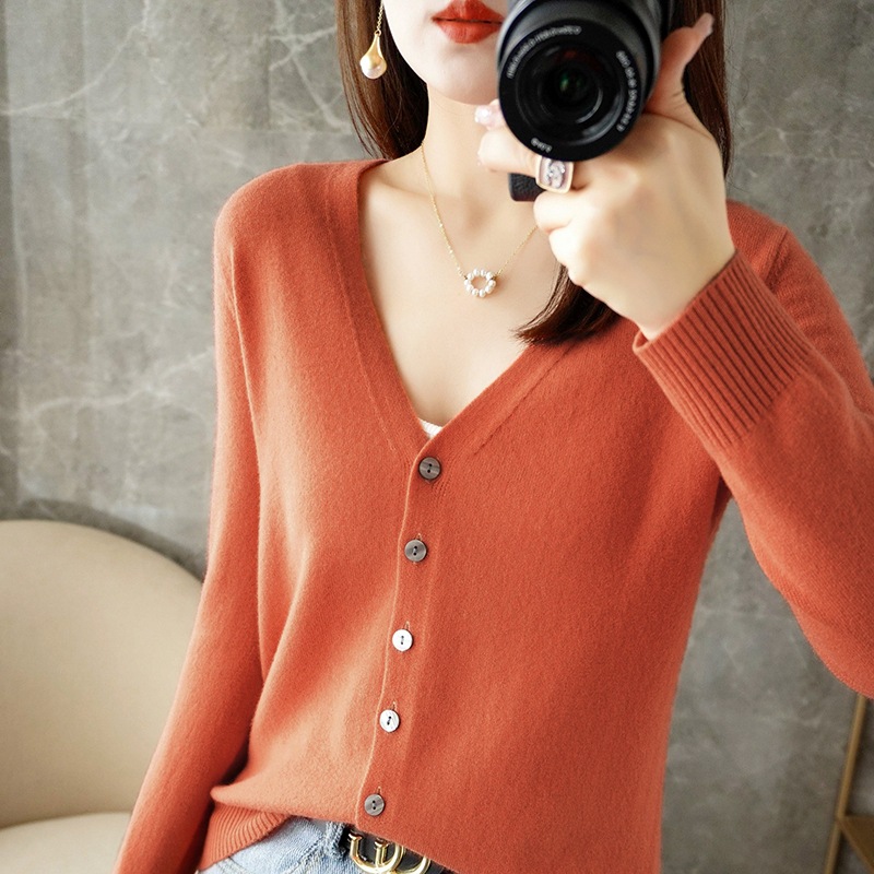 Picture of Knitted Cardigan, Large Size Sweater Cardigan, Women's Loose Cardigan, Short Autumn and Winter Outwear, Women's Long-Sleeved Jacket Base